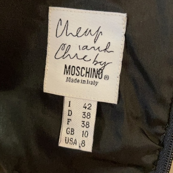 Moschino Cheap and Chip Black Velvet Tassel Top - Picture 13 of 15